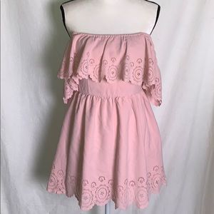 Lovers + Friends Pink Strapless Dress